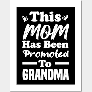 This Mom Has Been Promoted To Grandma Posters and Art